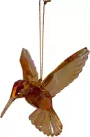 Kurt S. Adler kunststof kerstbal kolibrie 11cm geel  kopen?
