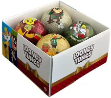 Kurt S. Adler kunststof kerstbal Looney Tunes 0cm multi 4 stuks - afbeelding 1
