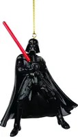 Kurt S. Adler kunststof kerstbal Star Wars Darth Vader 8cm zwart - afbeelding 1