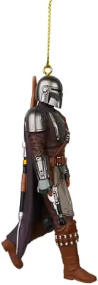 Kurt S. Adler kunststof kerstbal Star Wars Mandalorian 8cm multi - afbeelding 1