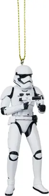 Kurt S. Adler kunststof kerstbal Star Wars Storm Trooper 8cm wit - afbeelding 1