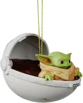 Kurt S. Adler kunststof kerstbal Star Wars the Child 8cm multi - afbeelding 1
