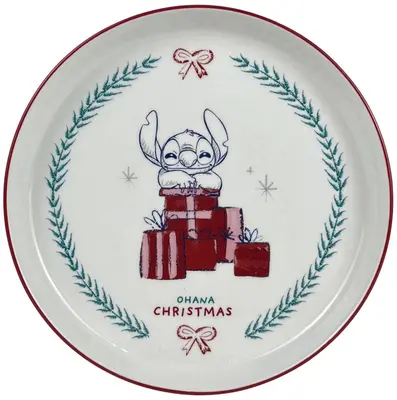 Kurt S. Adler ontbijtbord keramiek disney stitch 19x2cm   - afbeelding 1