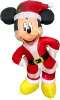 Kurt S. Adler opblaasfiguur Disney Mickey Mouse rood, wit  - afbeelding 1