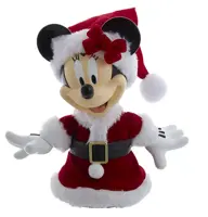 Kurt S. Adler piek kunststof disney minnie mouse met kerstpak 25cm multi - afbeelding 1