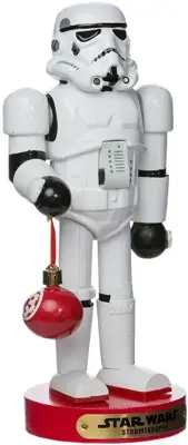 Kurt S. Adler Star Wars notenkraker Storm Trooper 25cm wit - afbeelding 1