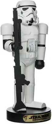 Kurt S. Adler Star Wars notenkraker Storm Trooper 28cm wit - afbeelding 1