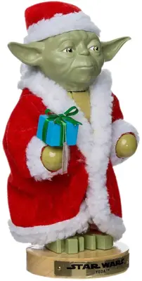 Kurt S. Adler Star Wars notenkraker Yoda kerstman 25cm multi - afbeelding 1
