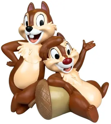 Kurt S. Adler tuinbeeld disney knabbel & babbel 31cm - afbeelding 1