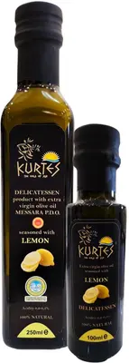 Kurtes fles delicatessen olijfolie lemon 250 ml
