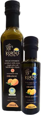 Kurtes fles delicatessen olijfolie orange 250 ml