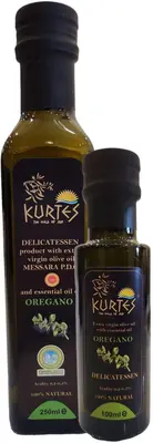 Kurtes fles delicatessen olijfolie oregano 250 ml