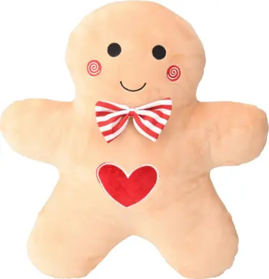 Kussen peperkoek 37x43cm bruin