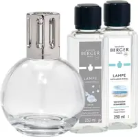 Lampe Berger giftset brander essentielle ronde so neutral & cotton caress 2x250 ml - afbeelding 1