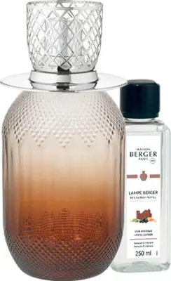 Lampe Berger giftset brander evanescence fauve mystic leather 250 ml - afbeelding 1