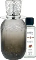 Lampe Berger giftset brander evanescence gris mystic leather 250 ml