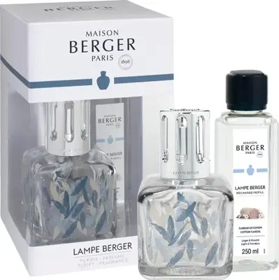 Lampe Berger giftset brander glaçon plumes cotton caress 250 ml - afbeelding 3