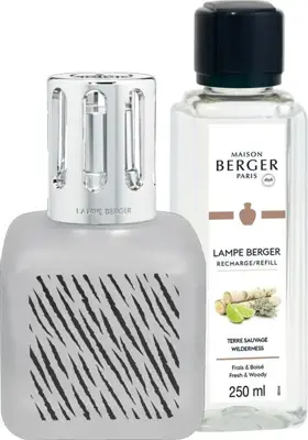 Lampe Berger giftset brander glaçon zebra wilderness 250 ml - afbeelding 1