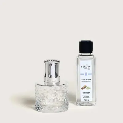 Lampe Berger giftset brander mirage transparente pure white tea 250 ml - afbeelding 1