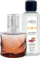 Lampe Berger giftset brander spirale rose ambré rhubarb radiance 250 ml - afbeelding 1