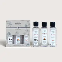 Lampe Berger triopack huisparfum rosalie vanilla magnificence & amber tobacco & exquisite sparkle 3x250 ml - afbeelding 2