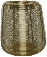 Lantaarn ijzer 23x23x24 cm goud kopen?