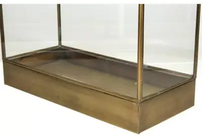 Lantaarn messing 34x15x55 cm goud - afbeelding 4