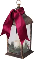 Lantaarn met LED Kaarsen 20 x 49 cm zwart kopen?