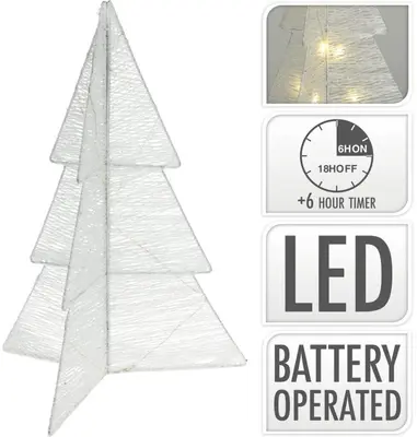 LED boom opvouwbaar wit 50cm - afbeelding 2