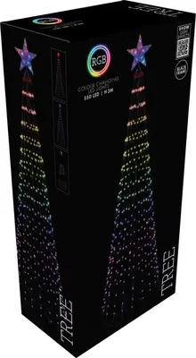 LED boom regenboog met 550 lampjes 300cm, multicolor - afbeelding 2