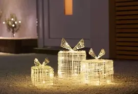 LED cadeau doos acryl 15cm - afbeelding 3