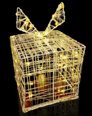 LED cadeau doos acryl 15cm - afbeelding 1