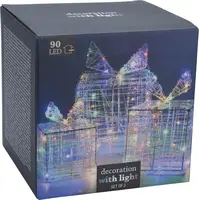 LED cadeaus set van 3 maten 90 lampjes, multicolor - afbeelding 3