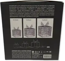 LED cadeaus set van 3 maten 90 lampjes, multicolor - afbeelding 2