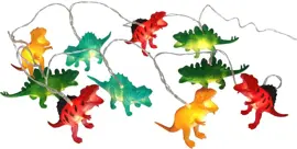 LED draadverlichting dinosaurus 10 lampjes 1m, warm wit - afbeelding 1