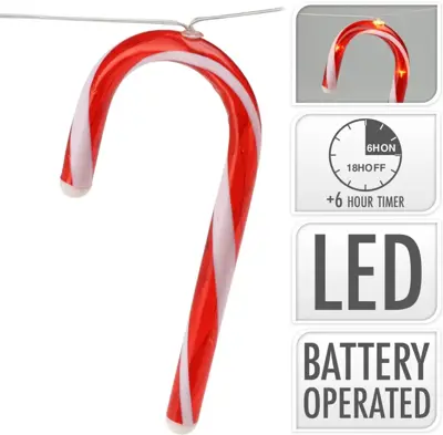 LED draadverlichting zuurstokjes 28 lampjes - afbeelding 1