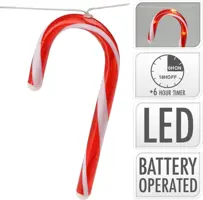 LED draadverlichting zuurstokjes 28 lampjes - afbeelding 1