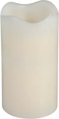 LED kaars ivoor Ø 7 x 13cm - afbeelding 2