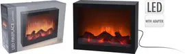 LED mini openhaard met vlameffect 29 x 23 cm - afbeelding 3