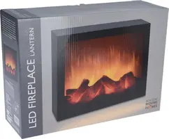 LED mini openhaard met vlameffect 29 x 23 cm - afbeelding 2