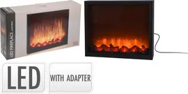 LED mini openhaard met vlameffect 41 x 25 cm - afbeelding 3