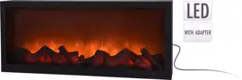 LED mini openhaard met vlameffect 57 x 25 cm - afbeelding 1