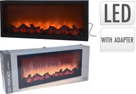 LED mini openhaard met vlameffect 57 x 25 cm - afbeelding 3