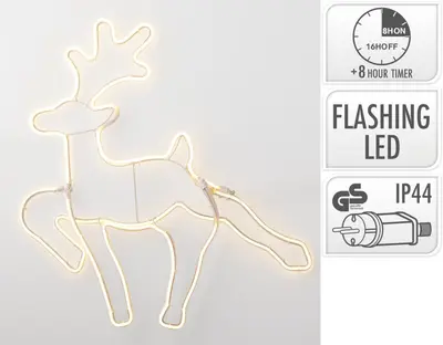 LED Rendier slangverlichting – flashing, timer, IP44 - afbeelding 2