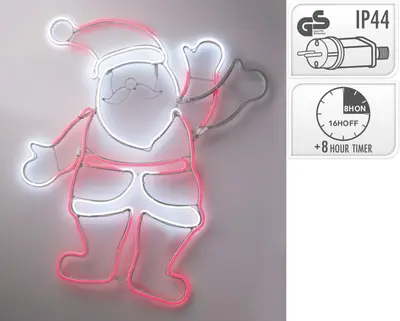 LED slangverlichting kerstman - afbeelding 2