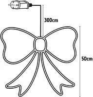 LED Strik 120 Micro LED 55 x 50 cm rood - afbeelding 3