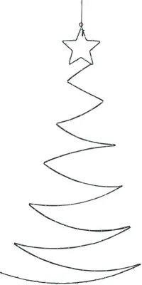 LED wanddecoratie kerstboom 100 lampjes groen 60 x 100cm - afbeelding 1