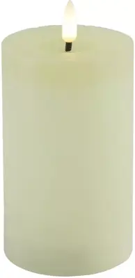 Ledkaars lyon d7.5h12.5cm creme bo - afbeelding 1