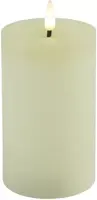 Ledkaars lyon d7.5h12.5cm creme bo - afbeelding 1
