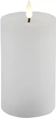 Ledkaars lyon d7.5h12.5cm wit bo - afbeelding 1